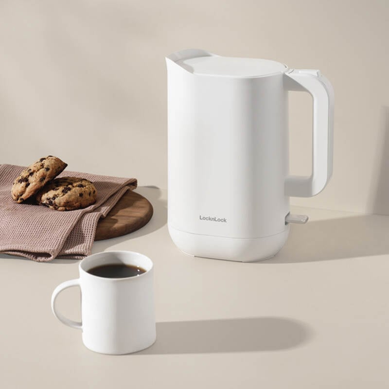 Ấm đun siêu tốc giảm âm LocknLock Silent electric kettle 1.2L- Màu trắng EJK216WHT, , large image number null
